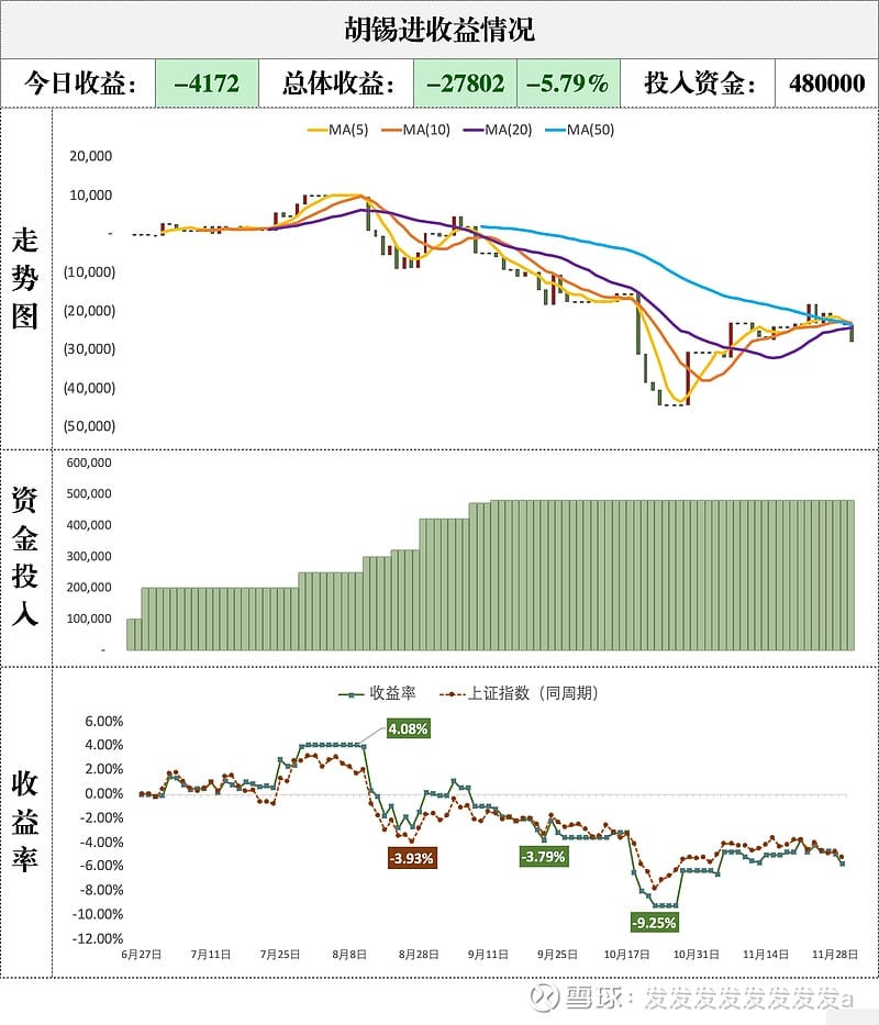 胡锡进收益