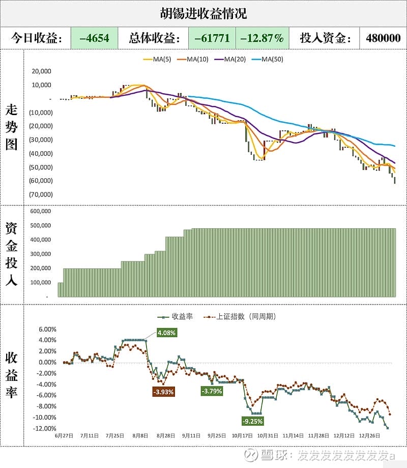 胡锡进收益