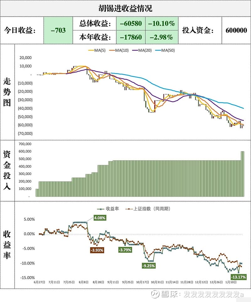 胡锡进收益